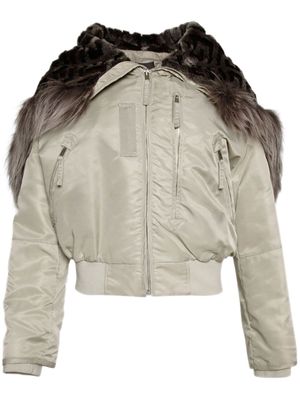 Givenchy hooded bomber jacket - Neutrals