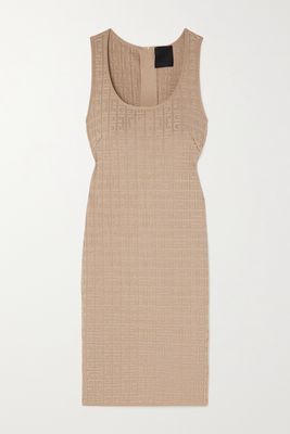 Givenchy - Jacquard-knit Mini Dress - Neutrals