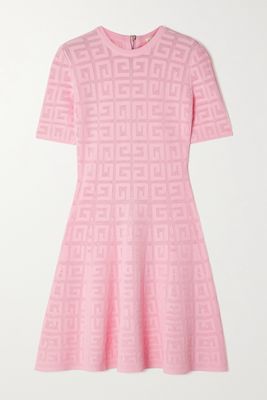 Givenchy - Jacquard-knit Mini Dress - Pink