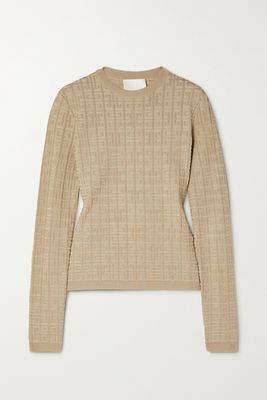 Givenchy - Jacquard-knit Sweater - Neutrals