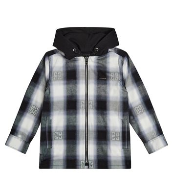 Givenchy Kids 4G checked cotton jacket