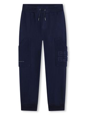 Givenchy Kids 4G cotton-blend trousers - Blue