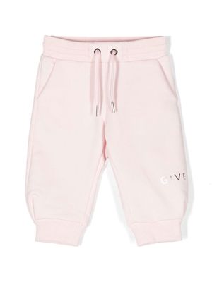 Givenchy Kids 4G cotton track trousers - Pink