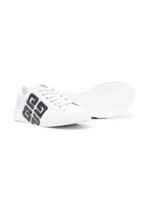 Givenchy Kids 4G graffiti-print sneakers - White