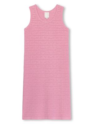 Givenchy Kids 4G-jacquard knitted dress - Pink