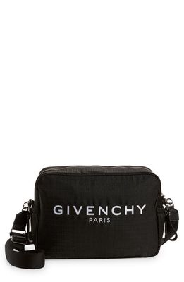 GIVENCHY KIDS 4G Jacquard Nylon & Leather Diaper Bag in 09B-Black