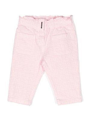 Givenchy Kids 4G jacquard trousers - Pink