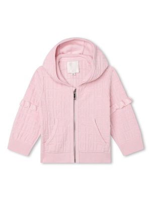 Givenchy Kids 4G jacquard zip-up cardigan - Pink