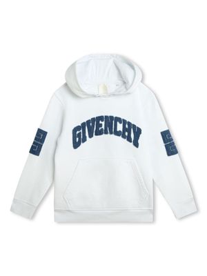 Givenchy Kids 4G logo-appliqué hoodie - White