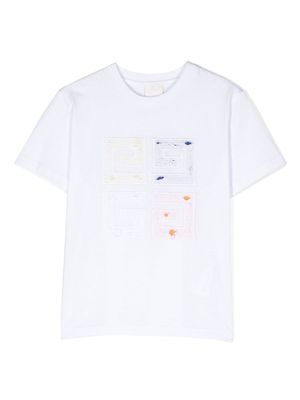Givenchy Kids 4G logo-embroidered T-shirt - White