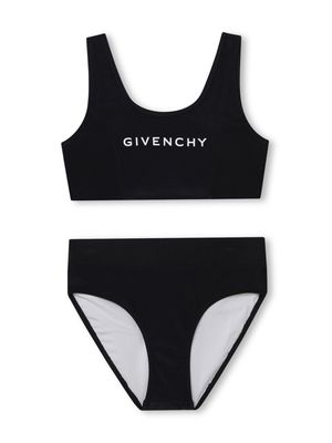 Givenchy Kids 4g-logo high-waisted bikini bottom - Black