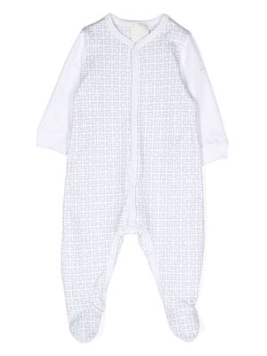 Givenchy Kids 4G-logo long-sleeve pajamas - Grey