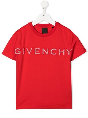 Givenchy Kids 4G logo patch T-shirt - Red