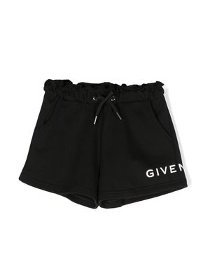Givenchy Kids 4G logo-print drawstring shorts - Black