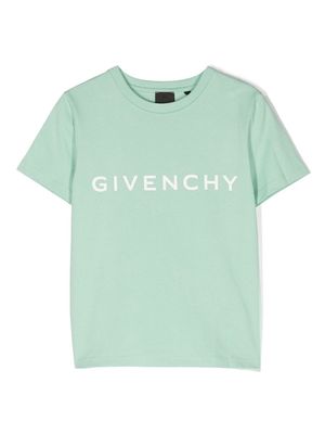 Givenchy Kids 4G logo-print T-shirt - Green