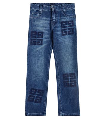 Givenchy Kids 4G mid-rise straight jeans