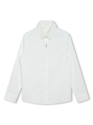 Givenchy Kids 4G-motif cotton shirt - White