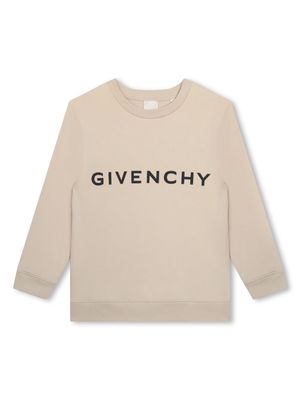 Givenchy Kids 4G-motif cotton sweatshirt - Neutrals