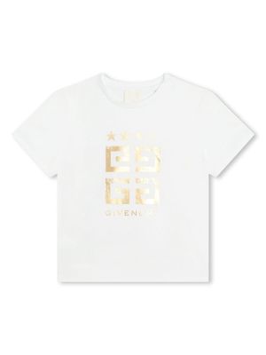 Givenchy Kids 4G-motif crew-neck T-shirt - White