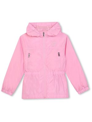 Givenchy Kids 4G-motif hooded windbreaker - Pink