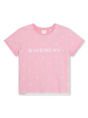 Givenchy Kids 4G-motif layered T-shirt - Pink