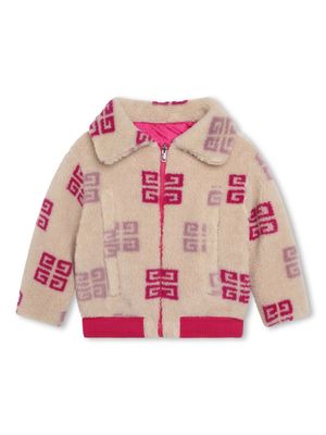 Givenchy Kids 4G-motif reversible jacket - Pink