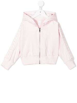 Givenchy Kids 4G motif zip-up hoodie - Pink