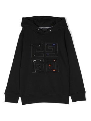 Givenchy Kids 4G patch-detailing hoodie - Black