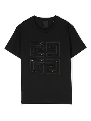 Givenchy Kids 4G patch-detailing T-shirt - Black