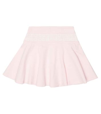 Givenchy Kids 4G pleated jersey skirt