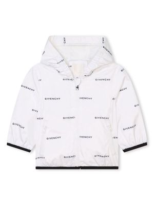 Givenchy Kids 4G-print contrast-trim jacket - White