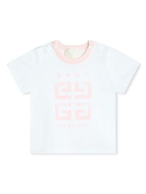 Givenchy Kids 4G-print elasticated-waist cotton shorts - Pink