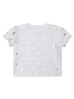 Givenchy Kids 4G-print stretch-cotton T-shirt - White