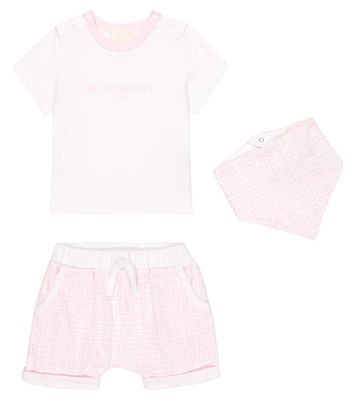 Givenchy Kids Baby 4G cotton T-shirt, shorts and bandana