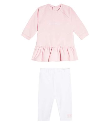 Givenchy Kids Baby cotton dress and leggings set