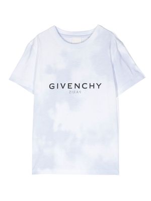 Givenchy Kids cloud-effect logo-print T-shirt - White