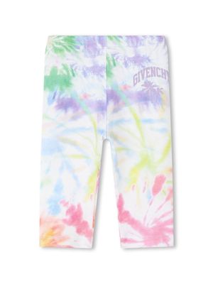 Givenchy Kids fireworks-print stretch-cotton leggings - White