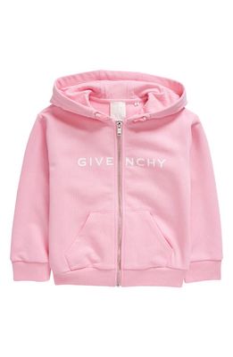 GIVENCHY KIDS Kids' 4G Logo Graphic Zip Hoodie in 465-Pink