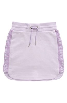 GIVENCHY KIDS Kids' Logo Embroidered Lace Inset Fleece Skirt in 935-Lilac