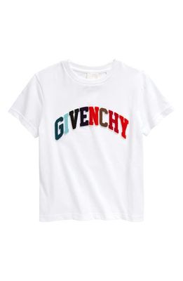 GIVENCHY KIDS Kids' Logo Patch Cotton T-Shirt in White