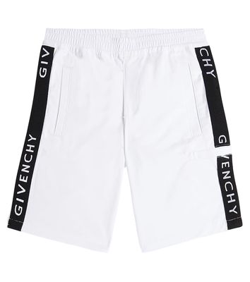 Givenchy Kids Logo cotton-blend Bermuda shorts