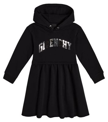 Givenchy Kids Logo cotton-blend sweatshirt dress