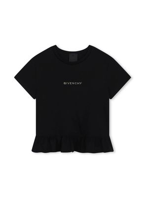 Givenchy Kids logo-embellished cotton T-shirt - Black