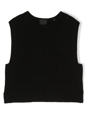 Givenchy Kids logo-embroidered 4G-jacquard vest - Black