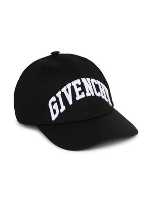 Givenchy Kids logo-embroidered twill cap - Black