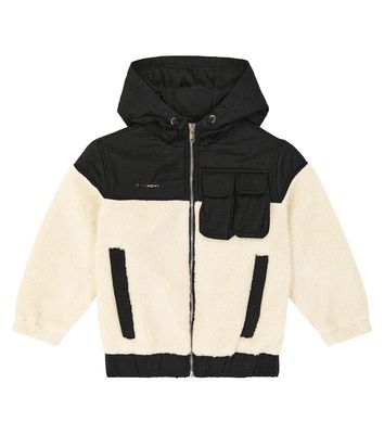 Givenchy Kids Logo fleece down jacket