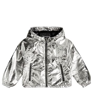 Givenchy Kids Logo metallic jacket