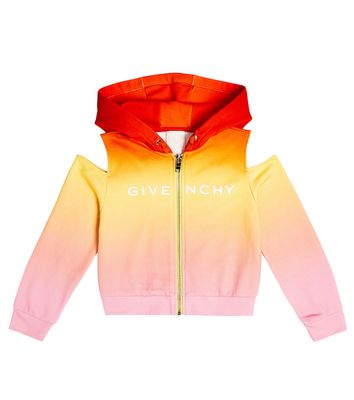 Givenchy Kids Logo ombré cotton jersey hoodie