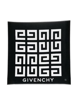 Givenchy Kids logo-print beach towel - Black