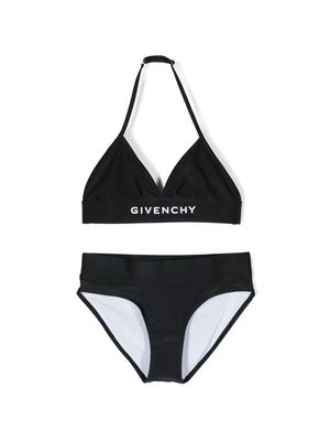 Givenchy Kids logo-print bikini set - Black